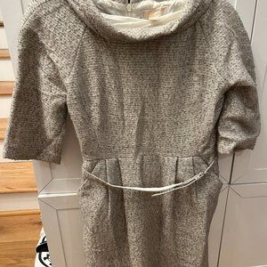 Michael Kors Silver Sparkle Tweed Dress Size 10